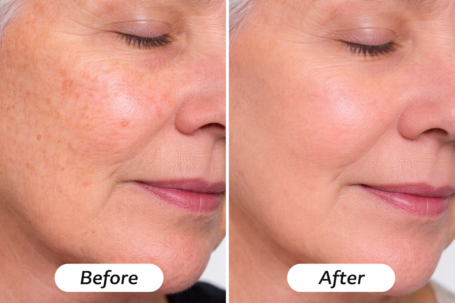 Healthy skin close-up